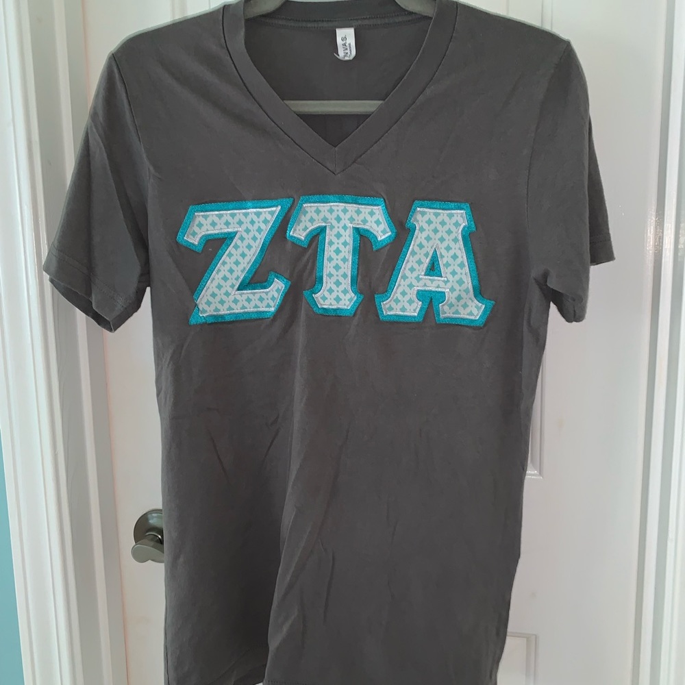 Zeta Tau Alpha block letter t-shirt